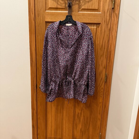 Tory Burch Red/Blue Agate ConfettiTunic, SZ 14 - Picture 7 of 11